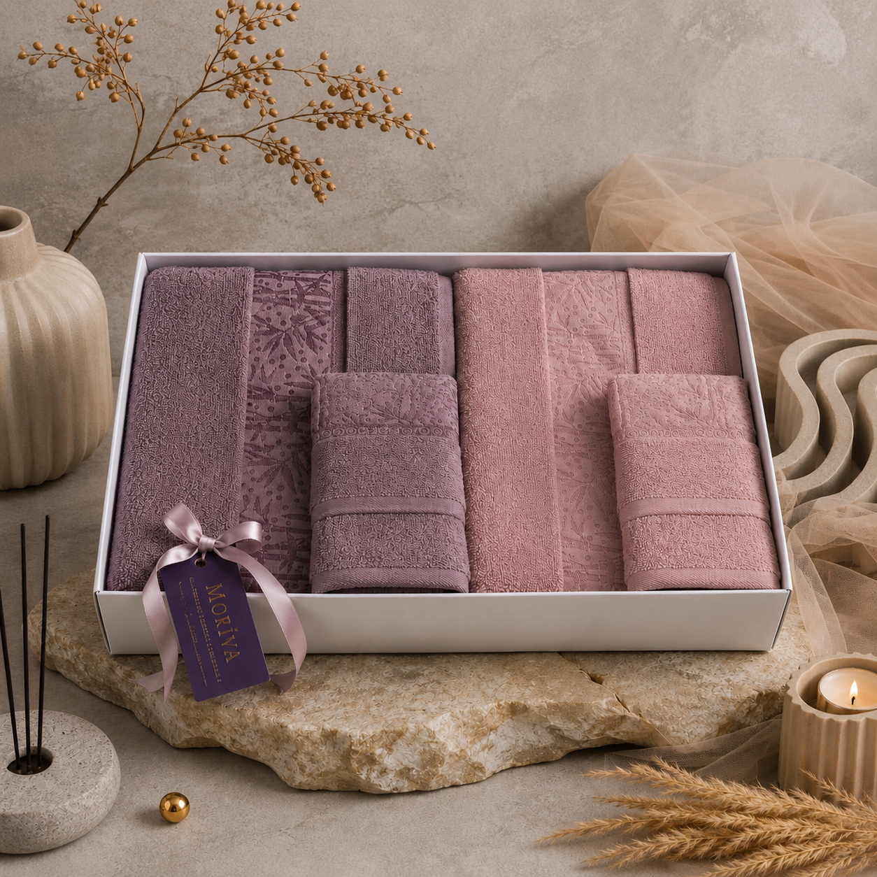 MORİVA BAMBU BANYO HAVLU